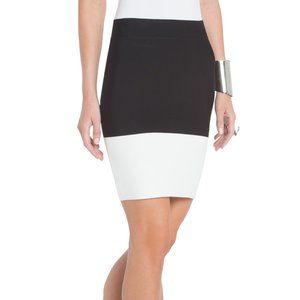 BCBG MaxAzria Scarlett Color-Blocked Power Skirt